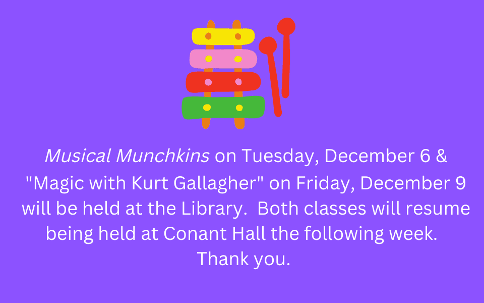 Musical Munchkins & Magic with Kurt Gallagher announcement