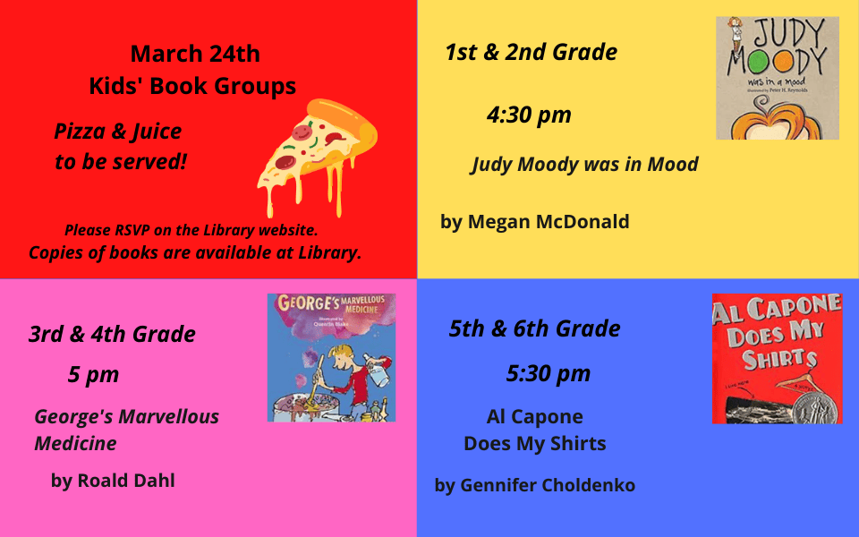 March 24th book groups