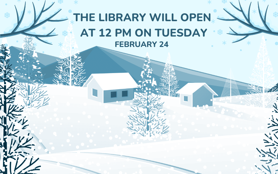 Blue And White Illustrative Winter Festival Poster (960 x 600 px)