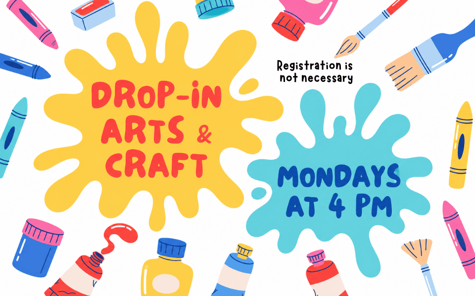 Drop-in Arts & Crafts Mondays website